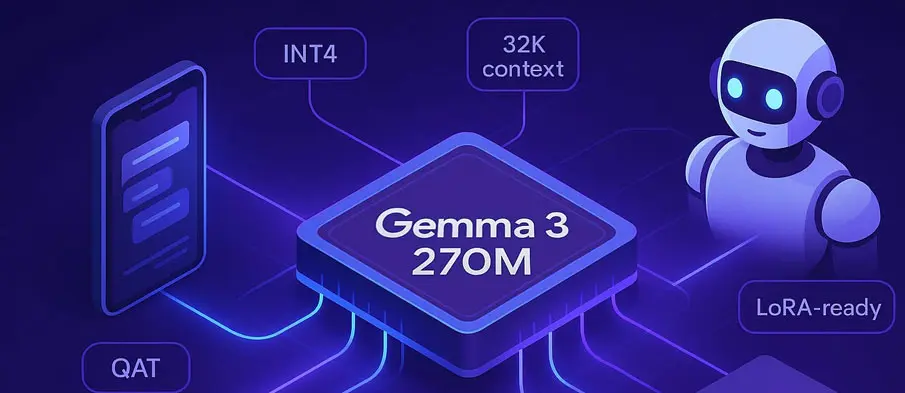 Google Launches Gemma 3 270M: Ultra-Efficient AI Model Built for On-Device and Task-Specific Use