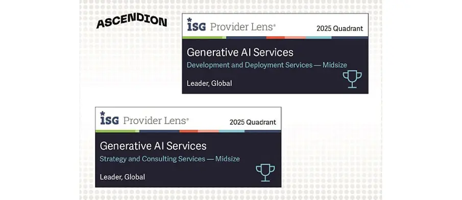 Ascendion Recognized as a Global Leader in the ISG Provider Lens® for Generative AI Services 2025