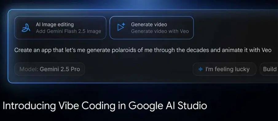 Google Brings ‘Vibe Coding’ to AI Studio, Enabling Developers to Build Apps Through Natural Language