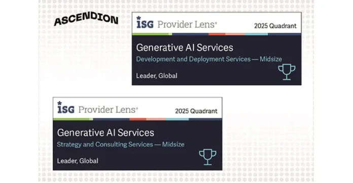 Feature-image Ascendion Recognized as a Global Leader in the ISG Provider Lens® for Generative AI Services 2025